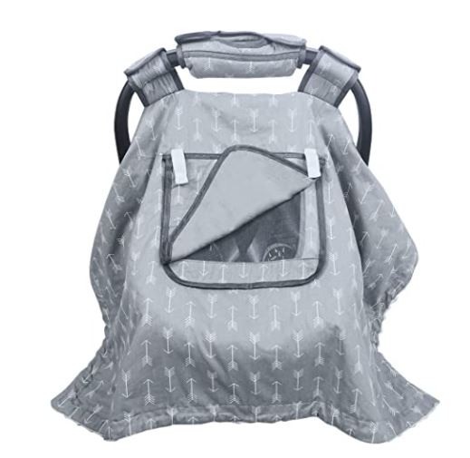 Baby car seat canopy: kids n’ such peekaboo baby car seat canopy