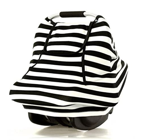 Baby car seat canopy: stretchy baby car seat canopy for spring