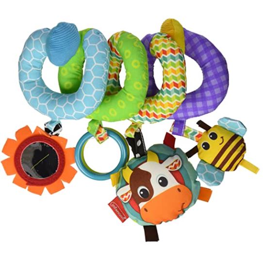 Baby car seat toy: infantino spiral activity toy