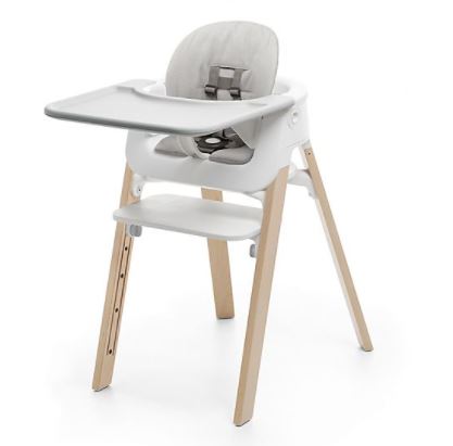 Convertible high chair: stokke steps high chair with tray