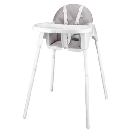 Adjustable high chair: breeze highchair dove grey