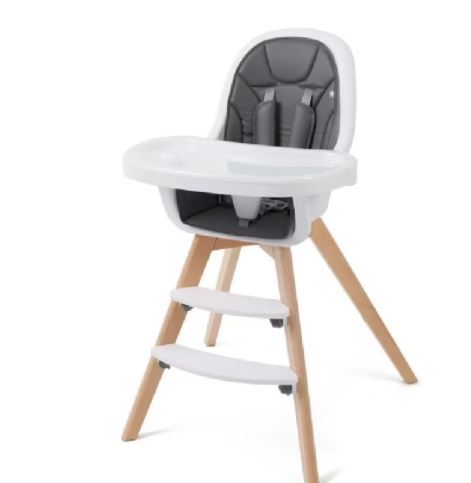 Adjustable high chair: 4baby icon 2-in-1 wooden high chair