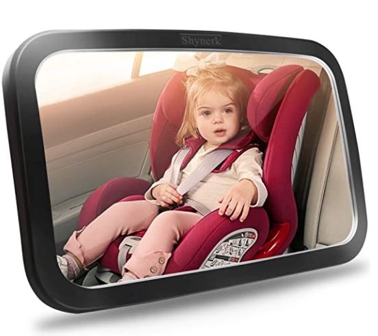 baby car seat accessory: Shynerk Baby Car Mirror