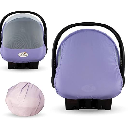 Baby car seat cover: summer cozy cover sun & bug cover